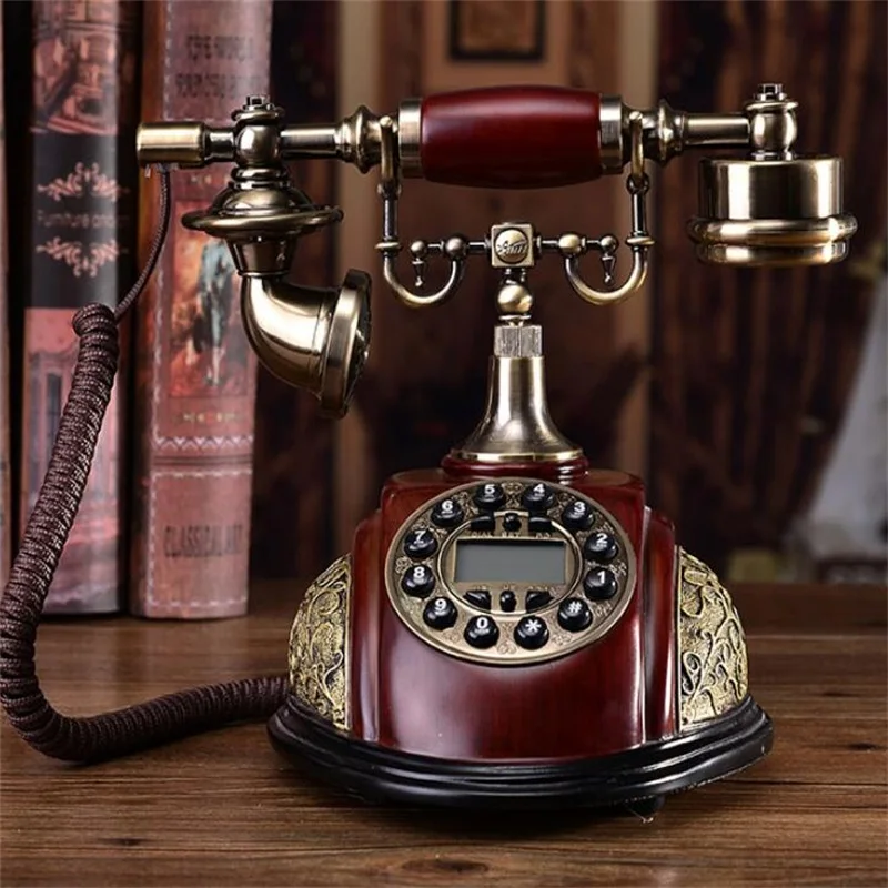 Antique Fixed telephone Rotary Dial old fashioned telephone/Hands-free/backlit version touch dial Caller ID Line phone 1