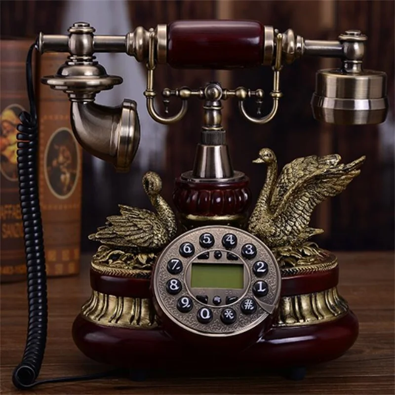 Antique telephone European-style old-fashioned creative retro telephone antique crafts household fixed landline 2