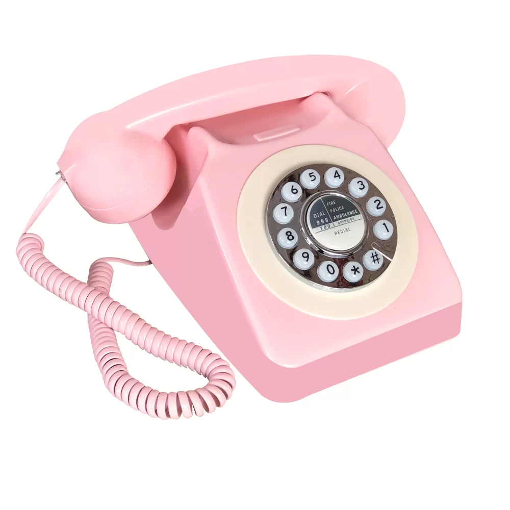 Blue Retro Telephone Corded Pretty Antique Telephone Old Fashion Landline Phones of 1960s Best European Style Telephone Gift 7