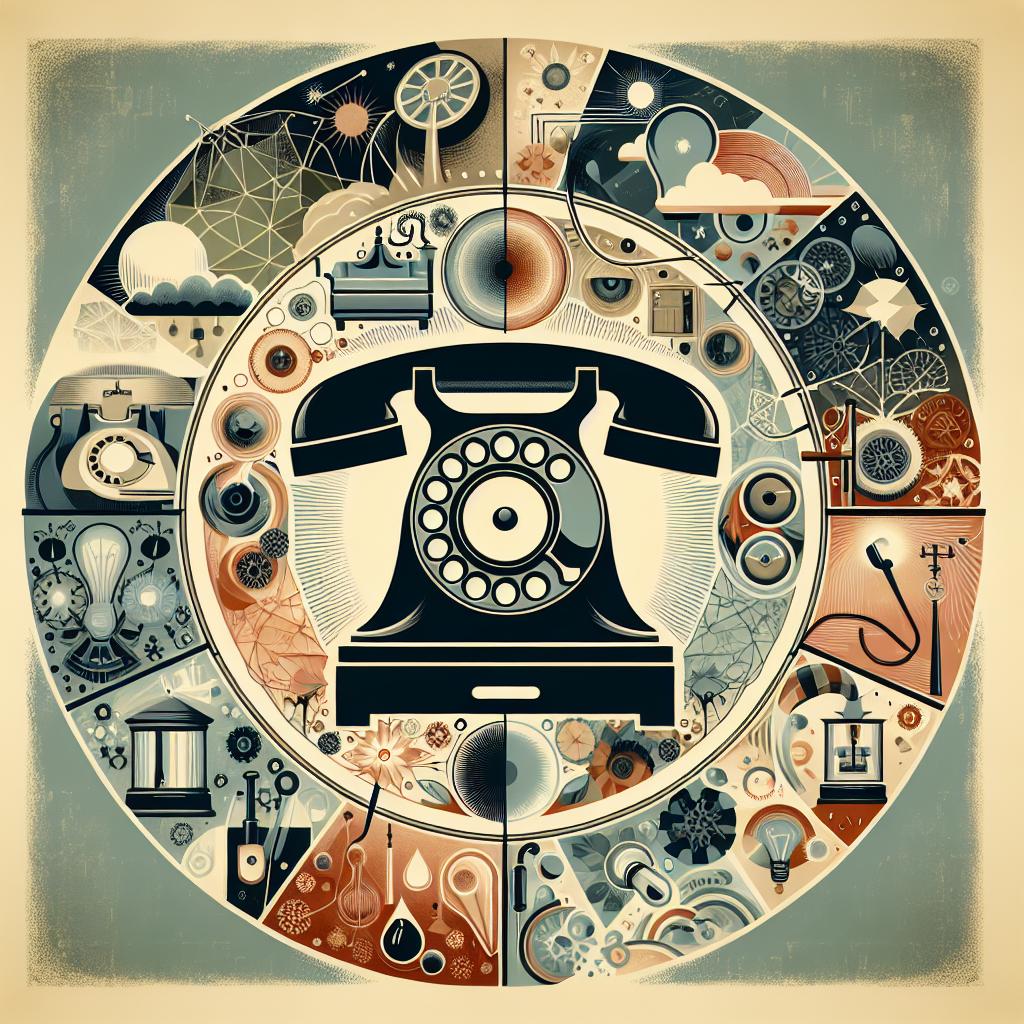 When was the rotary phone invented?